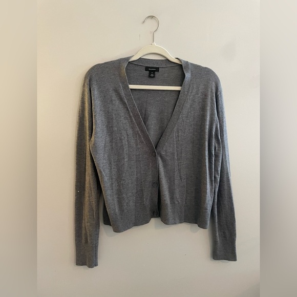 Halogen Dark Gray Button Up Cardigan - Picture 1 of 4